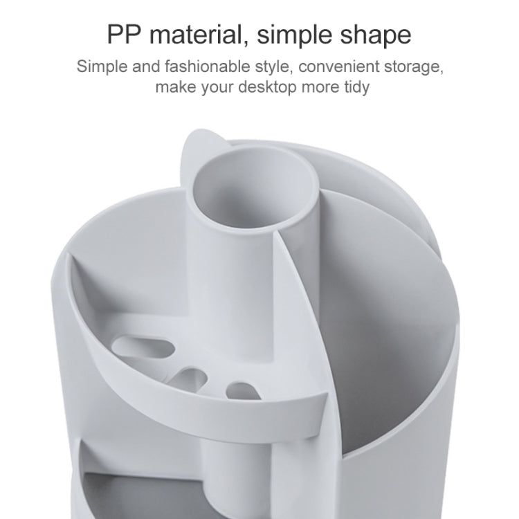 2 PCS Multi-function Rotating Plastic Gift Pen Holder Office Storage Box