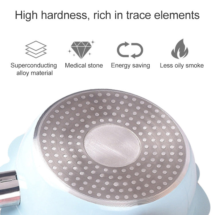 Baby Complementary Food Pot Cooking Milk Pan Maifan Stone Non Stick Household Multifunction Small Pot, Blue Frying Pan, Pink Frying Pan, Blue Milk Pan With Lid, Pink Milk Pan With Lid