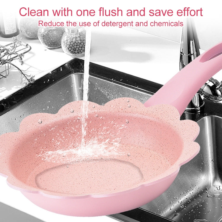 Baby Complementary Food Pot Cooking Milk Pan Maifan Stone Non Stick Household Multifunction Small Pot, Blue Frying Pan, Pink Frying Pan, Blue Milk Pan With Lid, Pink Milk Pan With Lid