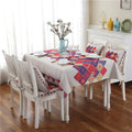Retro Pattern Linen Table Cloth For Dinner Home Decor Dustproof Table Cover, 85x85cm, 110x110cm, 110x160cm, 130x180cm