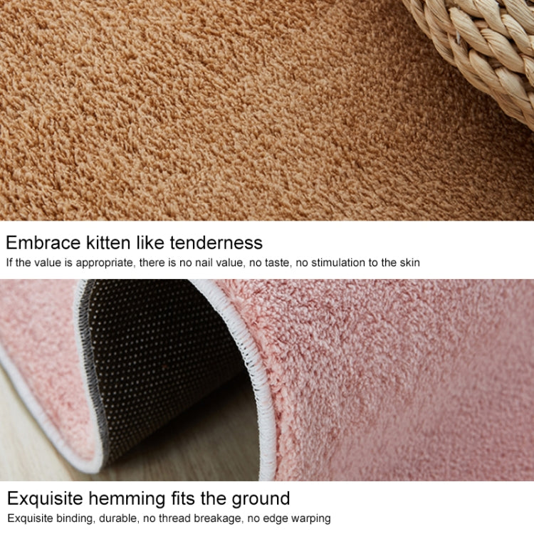 KSolid Round Carpet Soft Fleece Mat Anti-Slip Area Rug Kids Bedroom Door Mats, Diameter: 80cm, Diameter: 100cm, Diameter: 120cm