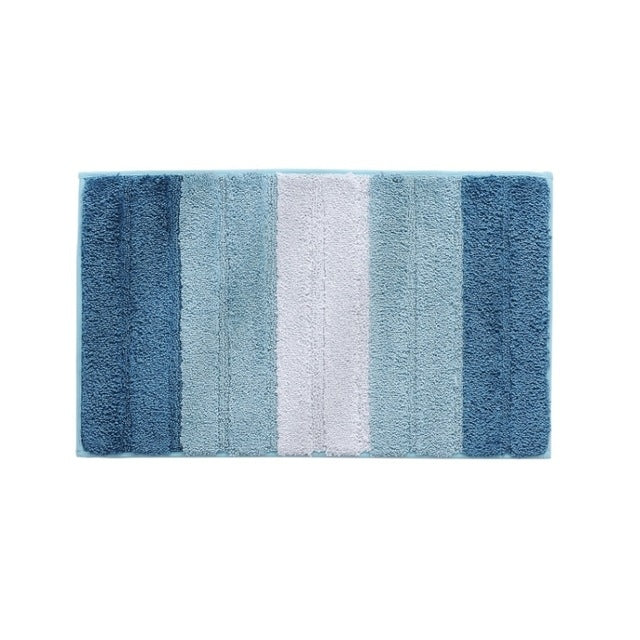 Stripe Indoor Anti-slip Bathroom Kitchen Floor Mat Microfiber Rug Carpet, 43x61cm, 46x71cm, 51x81.5cm