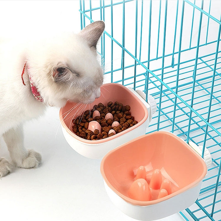 Dog and Cat Anti-choke Feeding Water Hanging Bowl Creative Plastic Pet Bowl, Anti-choke, Footprint