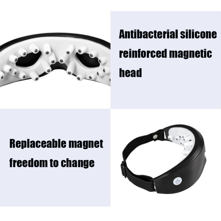 Magnetic Eye Health Exercise Eye Massage Instrument Charging Nurse Myopia Eye Protector, Black, White