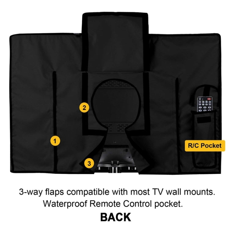Outdoor TV Waterproof and Dustproof Universal Protector Cover, 20-24 inch, 30-32 inch, 36-38 inch, 40-42 inch, 46-48 inch, 50-52 inch, 52-55 inch, 58-60 inch