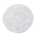 Table Bowl Mats Home Decor Placemat For Dining Table PVC Plastic Hollow Insulation Round Baroque Mediterranean Coaster Pads