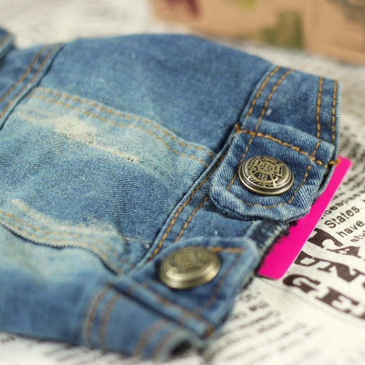Retro Personality Denim Small Vest Pet Dog Clothes Pet Jacket, S, M, L, XL, XXL, XS