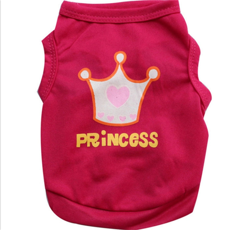 Cute Little Pet Dog Clothes Crown Vest Pet Clothes, XS, S, M, L
