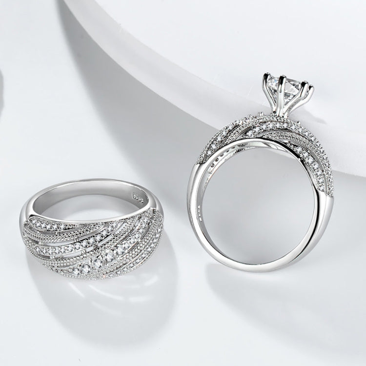 Women Vintage Diamond Wedding Ring, 8, 9, 10