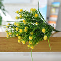 5 Branches Simulation Plastic Starry Rose Simulation Bouquet Home Decoration Flower