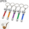 2 PCS 70mm Metal Rolling Machine Tobacco Roller Cigarette Maker For Paper, Keychain