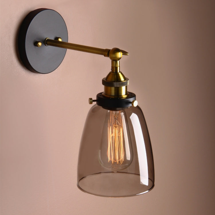 40W VintageGrey Glass Lampshade Sconce Modern Wall Lights Fixture Home Loft Decor Luminaire Bedroom Bathroom Lights