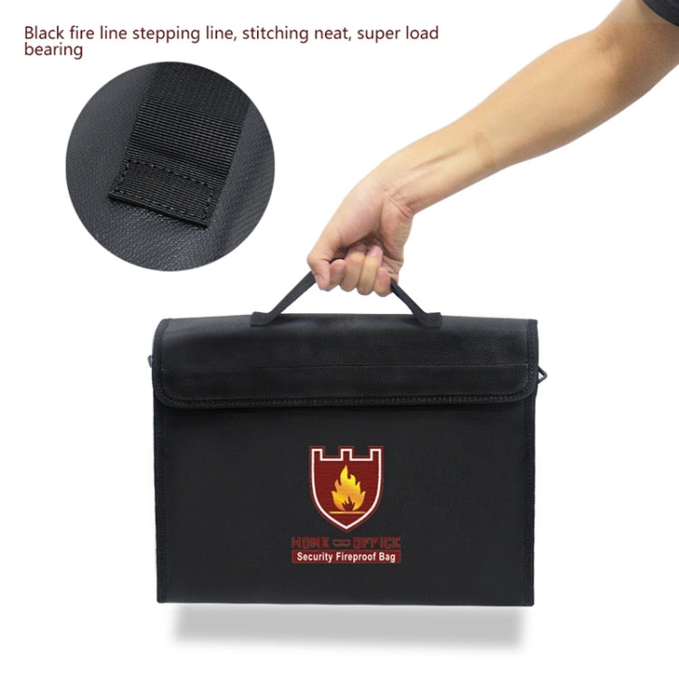 Office Fiberglass Cloth Filing Portable Fire Resistant Waterproof Safe Bag Folder, Safe Bag Folder