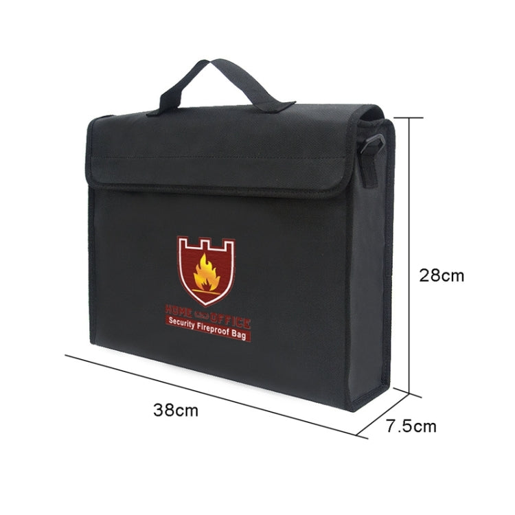 Office Fiberglass Cloth Filing Portable Fire Resistant Waterproof Safe Bag Folder, Safe Bag Folder