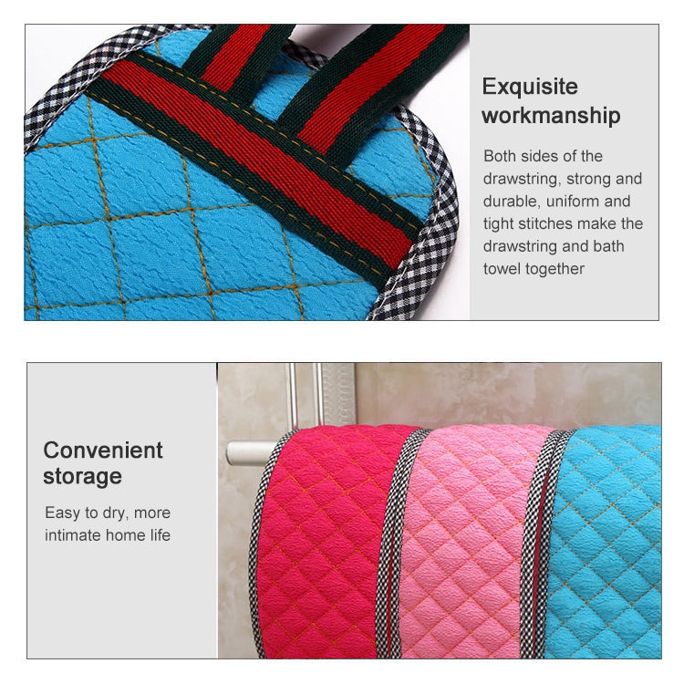 Double Sided Brush Back Exfoliating Bath Towel Strap Bathroom Tool, Random Color Delivery, Double Sided Brush Back Towel Strap