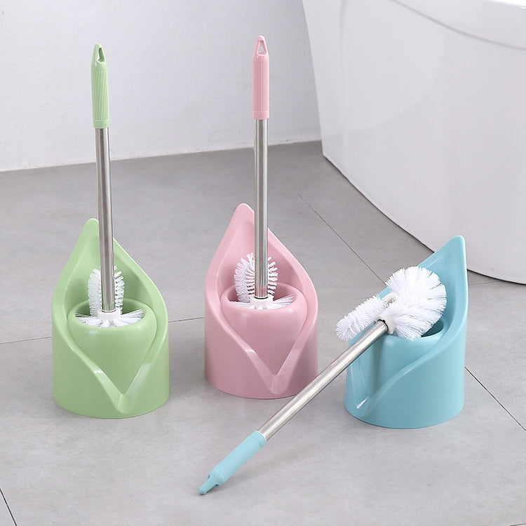 Stainless Steel Long Handle Toilet Brush Toilet Cleaning Brush, Triangle Shape Base, Diamond Shape Base
