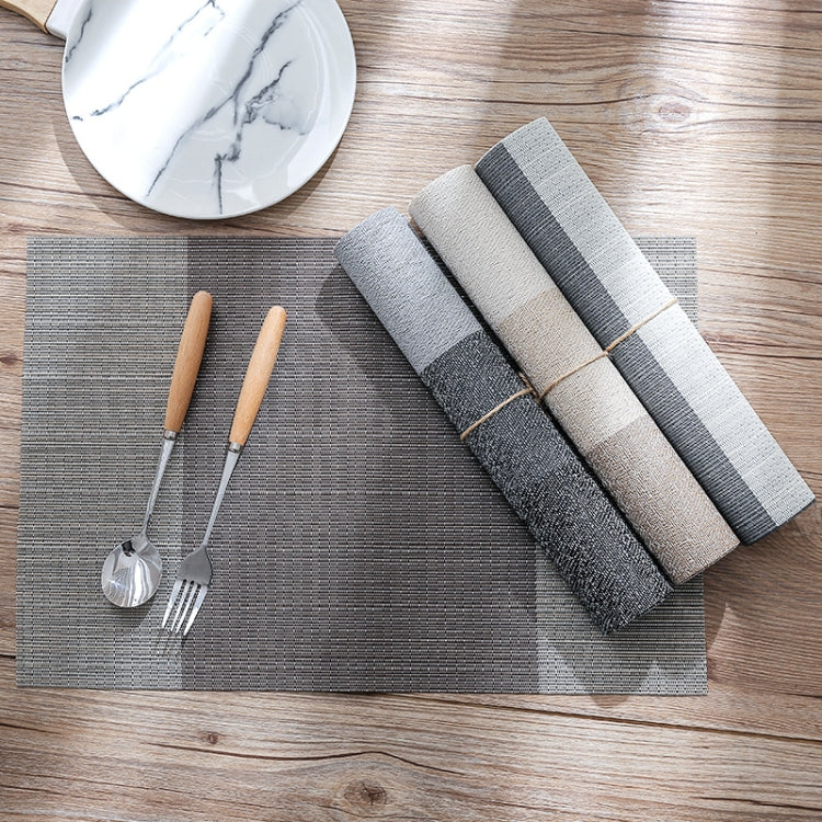 1796 Simple PVC Non-slip Insulation Table Mat Disposable Green Dishes Western Table Mat, 30 x 45cm