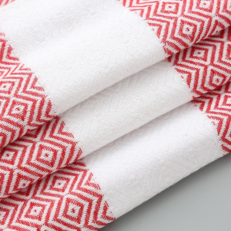 Striped Cotton Bath Towel With Tassels Thin Travel Camping Bath Sauna Beach Gym Pool Blanket Absorbent Easy Care