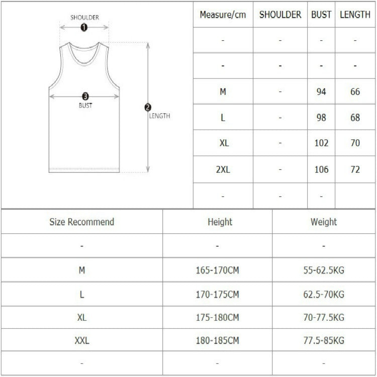 Fitness Training Loose Breathable Vest Quick-drying Sleeveless Shirt, XL, XXL