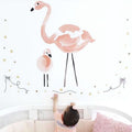 Children Room Balloon Flamingo Cartoon Wall Stickers Kindergarten Early Education Center Decoration Painting, Flamingo, Balloon
