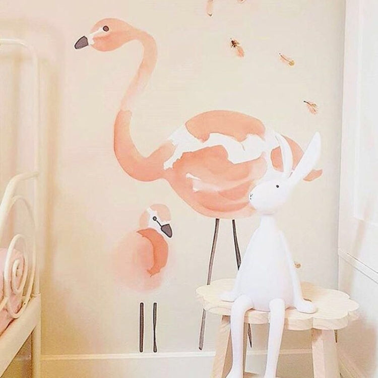 Children Room Balloon Flamingo Cartoon Wall Stickers Kindergarten Early Education Center Decoration Painting, Flamingo, Balloon