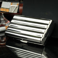 Double-gun Copper Corrugated Cigarette Case, 10 PCS Silver, 16 PCS Gold, 16 PCS Silver, 20 PCS Gold, 20 PCS Silver