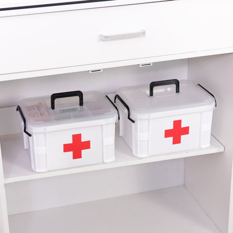 Family Medical Box Multi-layer Medical Emergency Medicine Storage Box Household Plastic Medicine Box, L, XL