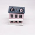 Dollhouse 1:12 Mini House Cute Pocket Villa, Pink, Blue