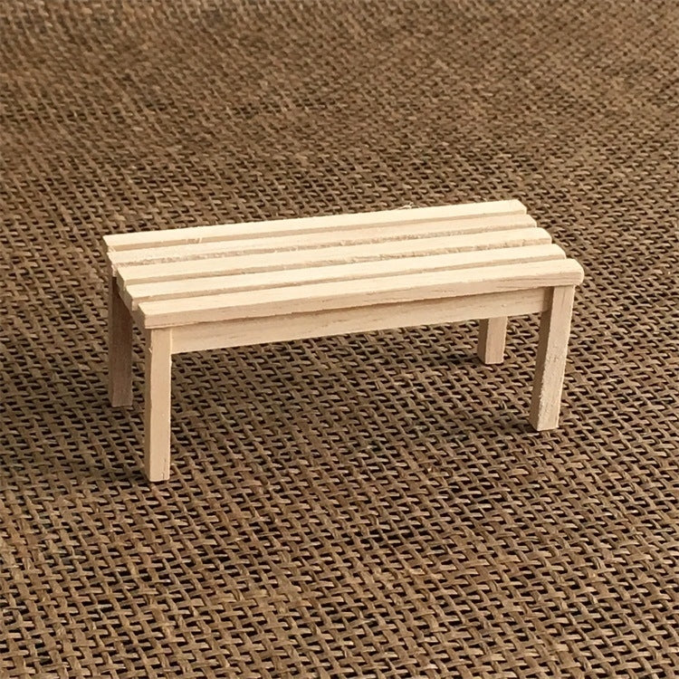 4 PCS / Set 1:12 Doll House Mini Furniture Model Outdoor Garden Chair Stool, Outdoor Garden Chai