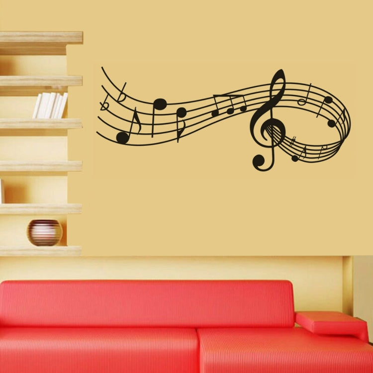 Music Sound Notes Wall Decal Bedroom Music Classroom Decor Removable Music Sticker, S 22cmx57cm, M 39cmx100cm, L 57.5cmx150cm