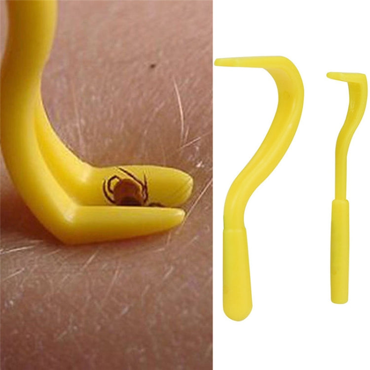 2 PCS Pet Catcher Flea Clipper Animal Deworming Pull Hard Tick Extractor Cats and Dogs Lice Scavenging Flea Hook, 2 PCS Green, 2 PCS Yellow, 2 PCS Blue