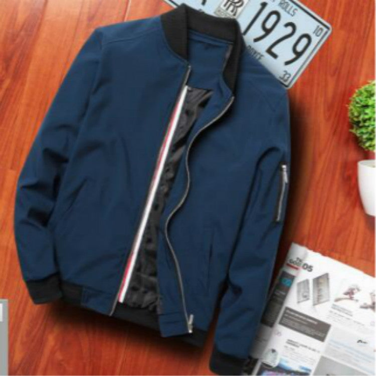 Men Zipper Jacket Male Casual Streetwear Hip Hop Slim Fit Pilot Coat Men Clothing, XXL, XXXXL, L