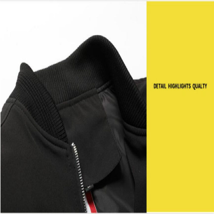 Men Zipper Jacket Male Casual Streetwear Hip Hop Slim Fit Pilot Coat Men Clothing, XXL, XXXXL, L