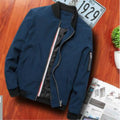 Men Zipper Jacket Male Casual Streetwear Hip Hop Slim Fit Pilot Coat Men Clothing, XXL, XXXXL, L