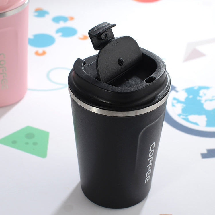 Smart Version Double Stainless steel 304 Coffee Mug Car Thermos Mug Travel Thermo Cup, 380ml White, 380ml Black, 380ml Green, 380ml Blue, 380ml Pink, 510ml White, 510ml Black, 510ml Green, 510ml Blue, 510ml Pink