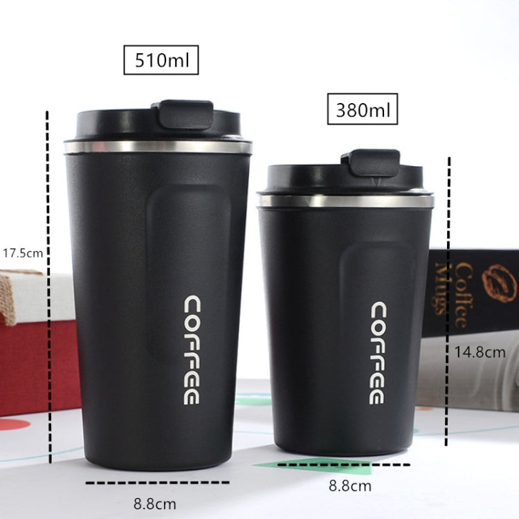 Smart Version Double Stainless steel 304 Coffee Mug Car Thermos Mug Travel Thermo Cup, 380ml White, 380ml Black, 380ml Green, 380ml Blue, 380ml Pink, 510ml White, 510ml Black, 510ml Green, 510ml Blue, 510ml Pink