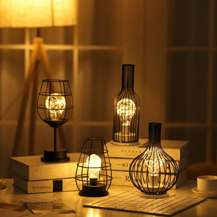 Retro Classic Iron Art LED Table Lamp Reading Lamp Night Light Bedroom Lamp Desk Lighting Home Decoration, Red Wine Glass, Red Wine Bottle, Wake up Bottle, Separate Jug, Red Ｗine Glass + Red Ｗine Bottle, Red Wine + Red Wine + Hangover