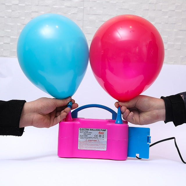 Portable Balloon Double Hole Air Pump Electric Pump National Standard, Double Hole Air Pump