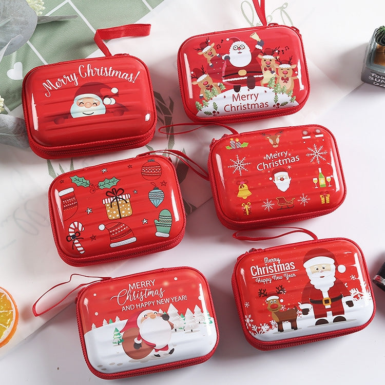Christmas Cartoon Coin Purse Creative Square Storage Box Key Case, Type 2, Type 1, Type 3, Type 4, Type 5, Type 6