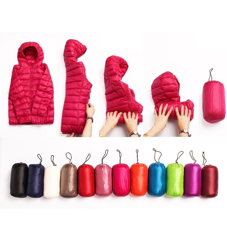 Casual Ultra Light White Duck Down Jacket Women Autumn Winter Warm Coat Hooded Parka, M, L, XL, XXL, XXXL, XXXXL