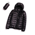 Casual Ultra Light White Duck Down Jacket Women Autumn Winter Warm Coat Hooded Parka, M, L, XL, XXL, XXXL, XXXXL