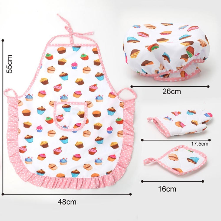 11 PCS / Set Kids Cooking Baking Kit Kitchen Chef Costume Role Play Apron Hat Gloves Set for Children, 11 PCS / Set Chef Set