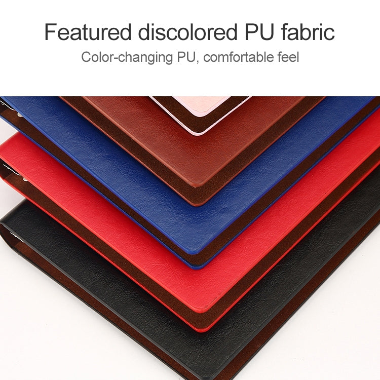 Business Notepad Loose Leaf Replaceable Inner Notebook Thickened Diary Book, A5 Black, A5 Pink, A5 Red, A5 Blue, A5 Orange, B5 Black, B5 Red, B5 Brown