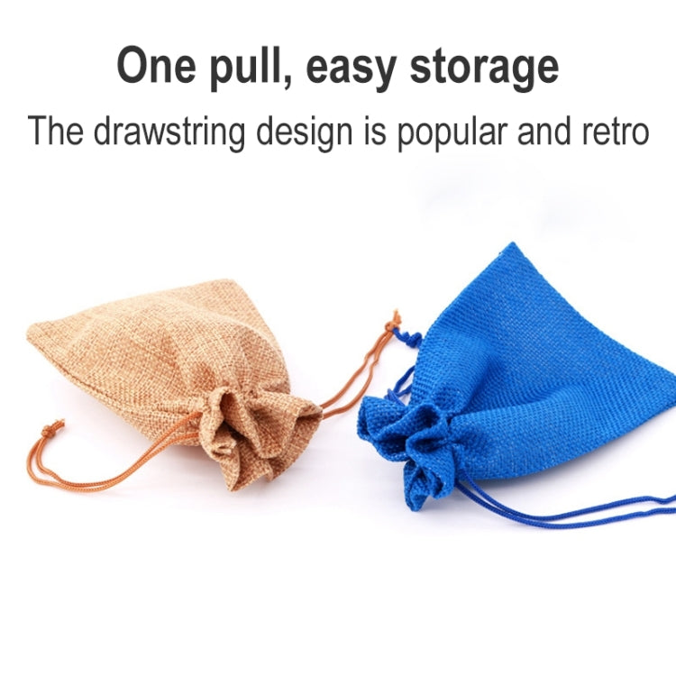 50 PCS Multi size Linen Jute Drawstring Gift Bags Sacks Wedding Birthday Party Favors Drawstring Gift Bags, 7x9cm, 9x12cm, 10x14cm