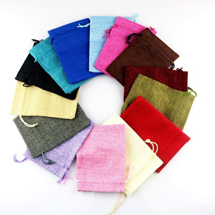 50 PCS Multi size Linen Jute Drawstring Gift Bags Sacks Wedding Birthday Party Favors Drawstring Gift Bags, 13x18cm, 15x20cm, 17x23cm