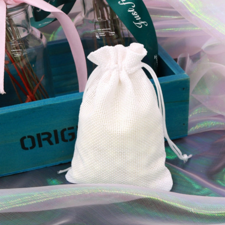 50 PCS Multi size Linen Jute Drawstring Gift Bags Sacks Wedding Birthday Party Favors Drawstring Gift Bags, 20x30cm