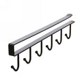 2 PCS Hooks Storage Rack Cup Towel Hanging Holder Bathroom Kitchen Cabinet Organizer