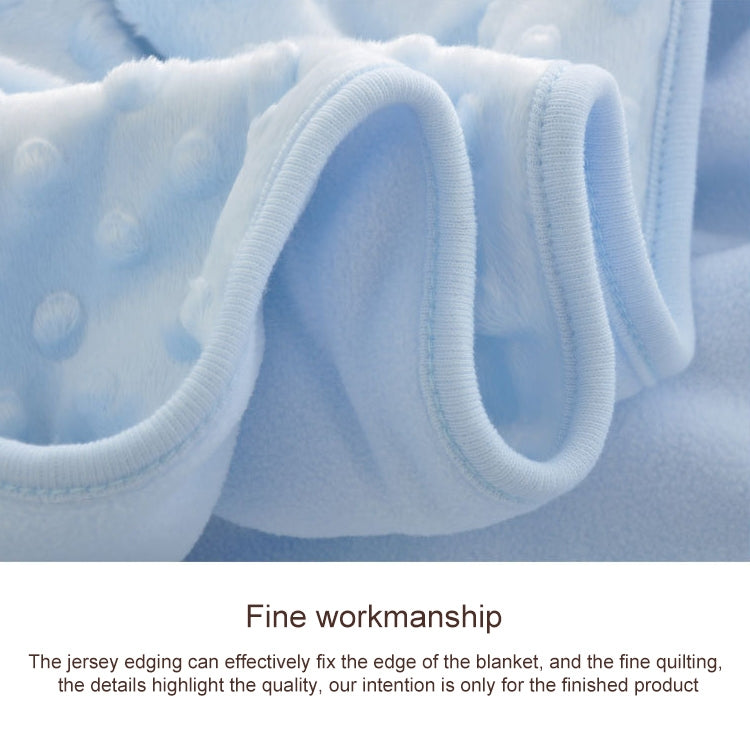 Spring and Autumn Double Layer Baby Knitted Fleece Blanket Bedding