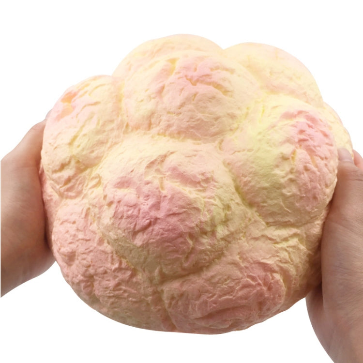 Large Scented Cream Puff Squishy Slow Rising Straps Soft Squeeze Simulate Pineapple Bread Cake Gift Kid Fun Toy Size: 25x13cm, Large Scented Cream