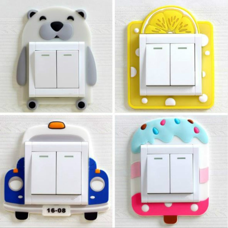 Luminous Switch Stickers Protection Cover Wall Stickers Creative Living Room Bedroom Lamp Wall Socket Decorative Cover